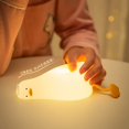 thumbnail image 6 of Duck Night Light - LED Cute Lamp, Lying Flat, Squishy, Adjustable Dimmable With Timer Function, Rechargeable Bedside Touch Light for Breastfeeding, 6 of 8