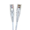 thumbnail image 1 of Micro Connectors E08-001W-SLIM5 1 ft. Ultra Slim 28AWG Cat6 UTP RJ45 Patch Cables, White - Pack of 5, 1 of 1