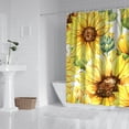 thumbnail image 2 of Waterproof Cute Sunflower Colorful Shower Curtain 72x72 Inch Boho Style Polyester Unique Shower Curtain for Bathroom Hotel Home Decor with 12 Plastic Hooks, 2 of 5