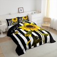 thumbnail image 3 of Feelyou Rustic Sunflower 3-Piece Full Comforter Set, Retro Flag Butterfly Animal Bedding, 3 of 8