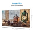 thumbnail image 3 of Balery Oil Lamp Coffee Beans Mouse Pad ,15.8x29.5 In Large Gaming Mouse Pad Desk Mat Long Non-Slip Rubber Stitched Edges,Waterproof Mousepad Desk Mat For Gamer Office Home, 3 of 9