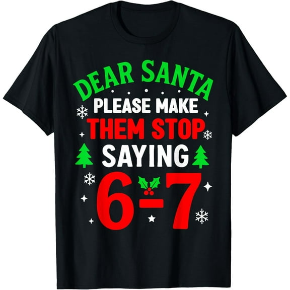 67 Christmas Funny Meme Men’s T-Shirt, Holiday Santa Xmas Humor Graphic Tee
