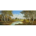 thumbnail image 2 of Buchner, H. 14x8 White Modern Wood Framed Museum Art Print Titled - SPRING IN HORNI RYBNIKY, 2 of 4