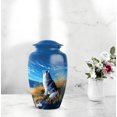 thumbnail image 6 of Dog Urn For Human Ashes Adult Women, Blue Mini Cremation Urns For Human Ashes For Father, 1 Large Urn For Mom, Keepsake Urns For Man And Woman Set Of 4, 10&3 Inch, 6 of 7