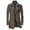 Brown, variant on Mens Autumn And Winter Business Casual Woolen Cardigan Jacket Mens Thickened Scarf Coat