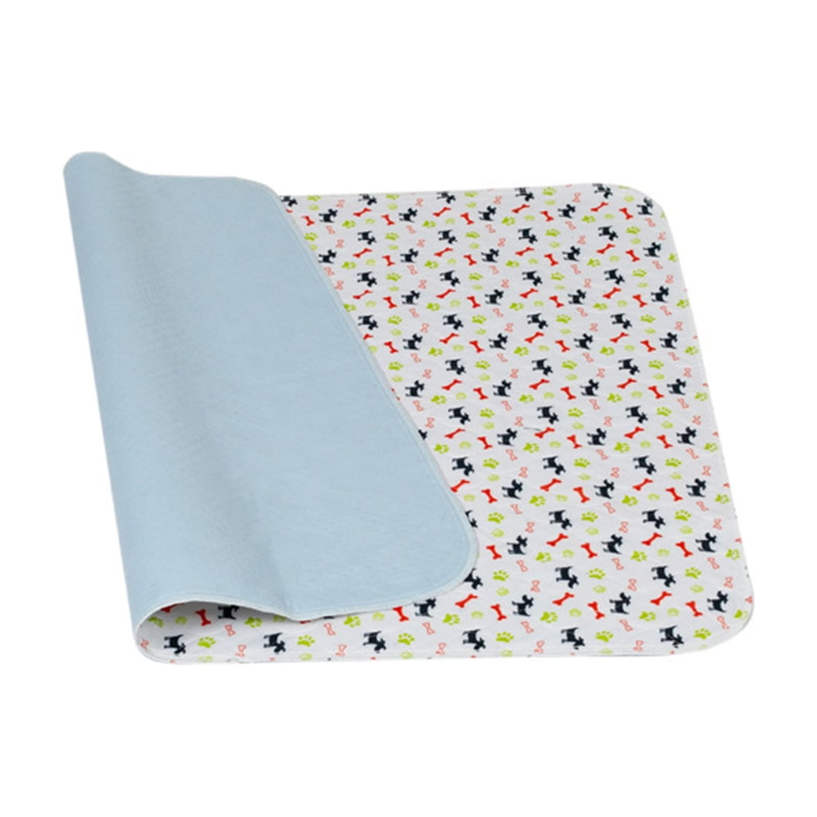 Dog Washable Pee Pads, 32X36 In, Gray Bone Print, Mat for Under Dog Crate, Puppy Training Pads, Travel Use, 1 Pc