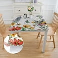 thumbnail image 2 of Awypu Flowers Birds Square Tablecloth 100% Polyester Fiber 46*46, 2 of 8