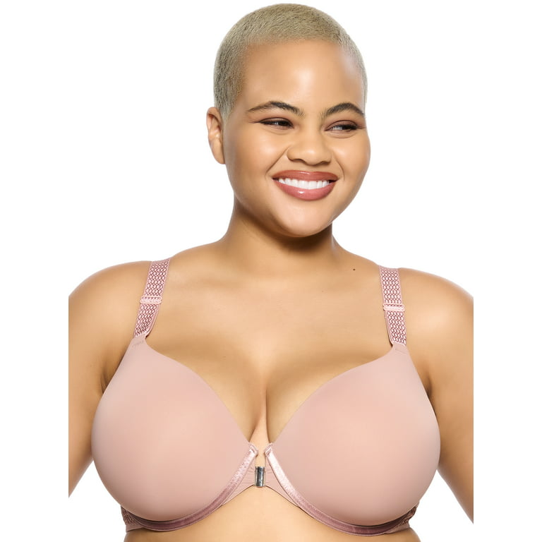 Paramour by Felina  Body Soft Back Smoothing T-Shirt Bra (Rose Tan, 36D) 