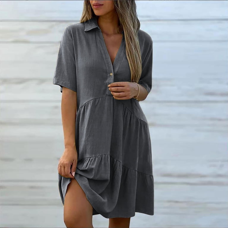 flattering knee length dresses Knee-Length Casual Dresses for Women