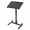 Black, variant on ApexDesk Mobile Standing Desk with 90° Tilting Top & Dry Erase Surface (White) - Height Adjustable Pneumatic Laptop Cart - Foldable Rolling Presentation Podium with Tablet Slot & Cup Holder