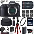 thumbnail image 1 of Canon DSLR Camera with 24-105mm f/4L II Lens + Wireless Remote + UV Protection Filter + Case + Wrist Strap + Tripod + Card Reader - Intl Model Canon 1897C009-32GB-Basic Kit, 1 of 6