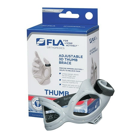 - FLA Orthopedics 3D Adjustable Left Thumb Brace Mediem, 1 Ea