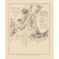 thumbnail image 3 of Bache 12x14 Black Modern Framed Museum Art Print Titled - New Haven Harbor - Bache 1846, 3 of 5