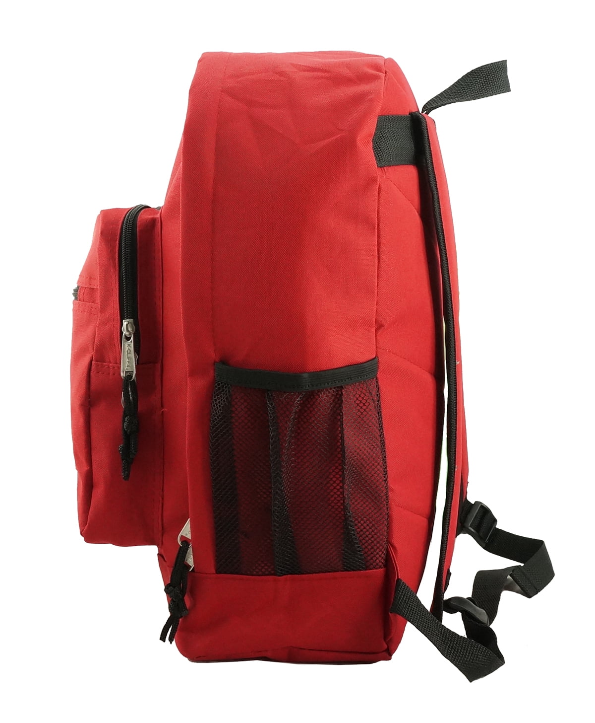K-Cliffs Unisex  Case of 24 Pieces Classic Large 17.5" School Backpacks Red, Teen-Adult