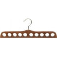 thumbnail image 4 of Natural Finish Wood Scarf Hanger with 10 Holes and Chrome Hardware in 17 1/2" Length X 3/4" Thick, 1 Hanger, 4 of 8