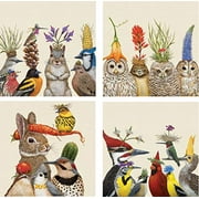 PPD Forest Festivities Paper Beverage Napkins, 4 Packages Easter Gift