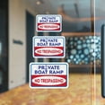 thumbnail image 4 of Classic Framed Plus Private Boat Ramp No Trespassing Wall or Door Sign | Marina Quayside Signage - Large, 4 of 8
