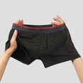 thumbnail image 4 of zeranth Men Underpants Moisture-Wicking Mid-rise Solid Color Cotton Fabric Breathable Comfortable Boxer Briefs with Contrasting Waistband, 4 of 7