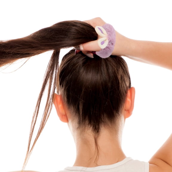 FONDOTIN 8Pcs Bunny Ear Scrunchies Plush Cute Scrunchies Hair Organization for Everyday Use