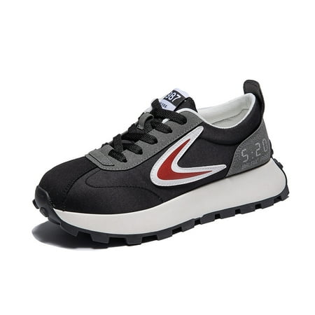 

Women‘s Colorblock Casual Shoes Lace Up Low Top Round Toe Platform Sneakers Women‘s Sport Running Shoes