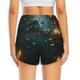 thumbnail image 2 of Lsque Magical Library Butterfly Night Printed Women's Running Shorts with Liner Pockets,Elastic Quick Dry Workout Athletic Gym Yoga Shorts,Womens High Waist Shorts-XX-Large, 2 of 9