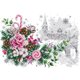 thumbnail image 1 of Hilo Bordado Parcial Kit Punto Cruz Con Flores Navideñas Impresas 14 Quilates Ygjytge, 1 of 9