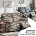 thumbnail image 5 of Yuyamidu Aztec Print Recliner Loveseat Covers Retro Recliner Loveseat Slipcover with Elastic Edge Washable Furniture Protector Covers for Pet, 5 of 8