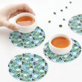 thumbnail image 4 of Leather Coasters with Heat-resistant for Drinks, Exotic bird toucan -标题2 Round Shape, 4 of 5