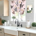 thumbnail image 5 of Spring Flowers Tie Up Curtains for Windows, Adjustable Balloon Window Shades, Black Brown White Horse Country Pink Kitchen Window Treatments Adjustable Roll Up Curtain for Basement/Nursery 52"x45", 5 of 8