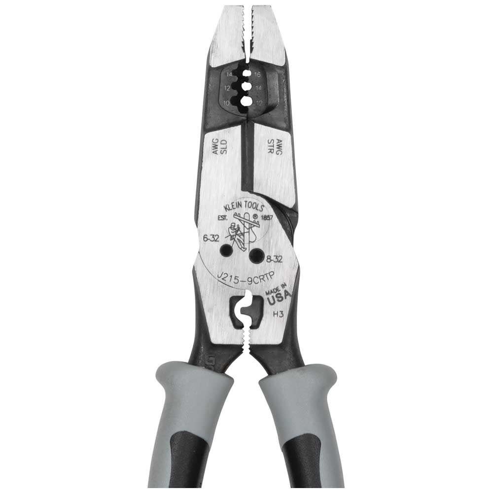 Klein Tools J2159CRTP 9 in. Multi-Purpose Hybrid Pliers with Crimper - image 2 of 8