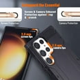 thumbnail image 5 of Samsung Galaxy S23 Ultra Case,Military Grade Drop Protection Samsung Galaxy S23 Ultra Case with Kickstand,Dual Layer Protective Phone Case for Samsung Galaxy S23 Ultra,Black, 5 of 7