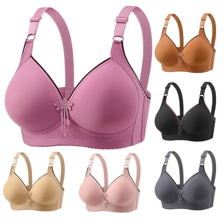 Best Offer: Cheap Bra, Sujetador Barato, Women's Bra Soild Wire Underwear Bra Everyday Comfortable Breathable Bra Underwear SOPATENOR Beige L