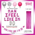 thumbnail image 5 of Man i Feel Like Im 30 Decorations, Disco Cowgirl Decorations 30th Birthday, Hot Pink Silver Cow Print Foil Balloons Banner Cake Topper Fringe Curtain Backdrop for Western 30th Birthday, 5 of 5