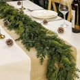thumbnail image 3 of GOBWCOT 6FT Cedar Garland, Artificial Christmas Garland Decoration for Indoor & Outdoor ,For Fireplace Mantel, Stair Railing, Doorway, 3 of 7