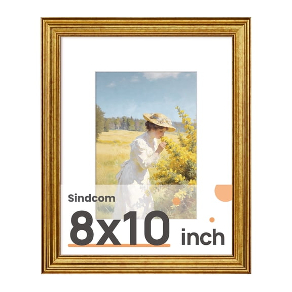 Sindcom Vintage 8x10 Frame, gold