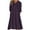 Purple, variant on Women Fuzzy Fleece Hoodie Night Dress Casual Long Sleeve Hooded House Coat Sleepwear Flannel Nightgowns with Pockets Purple