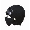 thumbnail image 1 of Winter Ski Mask 3-in-1 Unisex Knitted Hat With Detachable Face Mask And Goggles – Stretchable 56–59 cm Circumference, 1 of 1