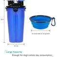 thumbnail image 3 of Dog Travel Water Bottle Collapsible Bowls, 2 In 1 Pet Food Container With Collapse Bowls For Pet Walking, 3 of 3