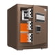 thumbnail image 1 of Caja de seguridad con cerradura de combinación resistente, caja de acero para viajar, dinero, joyas Marrón, 1 of 9