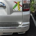 thumbnail image 2 of DistinctInk Custom Bumper Sticker - 4" x 4" Decorative Decal - White Background - Abstract Lines and Paint Swatches, 2 of 2