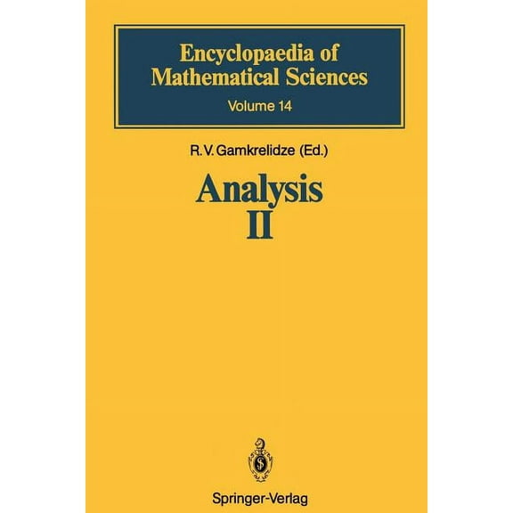 Encyclopaedia of Mathematical Sciences Analysis II: Convex Analysis and Approximation Theory, Book 14, (Paperback)
