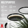 thumbnail image 4 of Red Co. Set of 6 Enamelware Metal Medium Classic 12 Oz Round Coffee and Tea Mug with Handle, Distressed White/Black Rim, 4 of 8