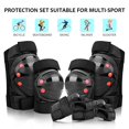 thumbnail image 4 of Juego De Protectores Profesionales 6 En 1, Rodilleras Ajustables, Coderas, Protectores De Manos, Equipo De Protección Para Niños Y Adultos Yuarrent AP007940-01, 4 of 6