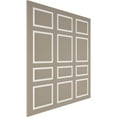 thumbnail image 5 of Ekena millwork 94 1/2"L (Adjustable 94 1/2"H to 120"H) Ashford Square Panel Full Wall Wainscot Paneling Kit, 5 of 10