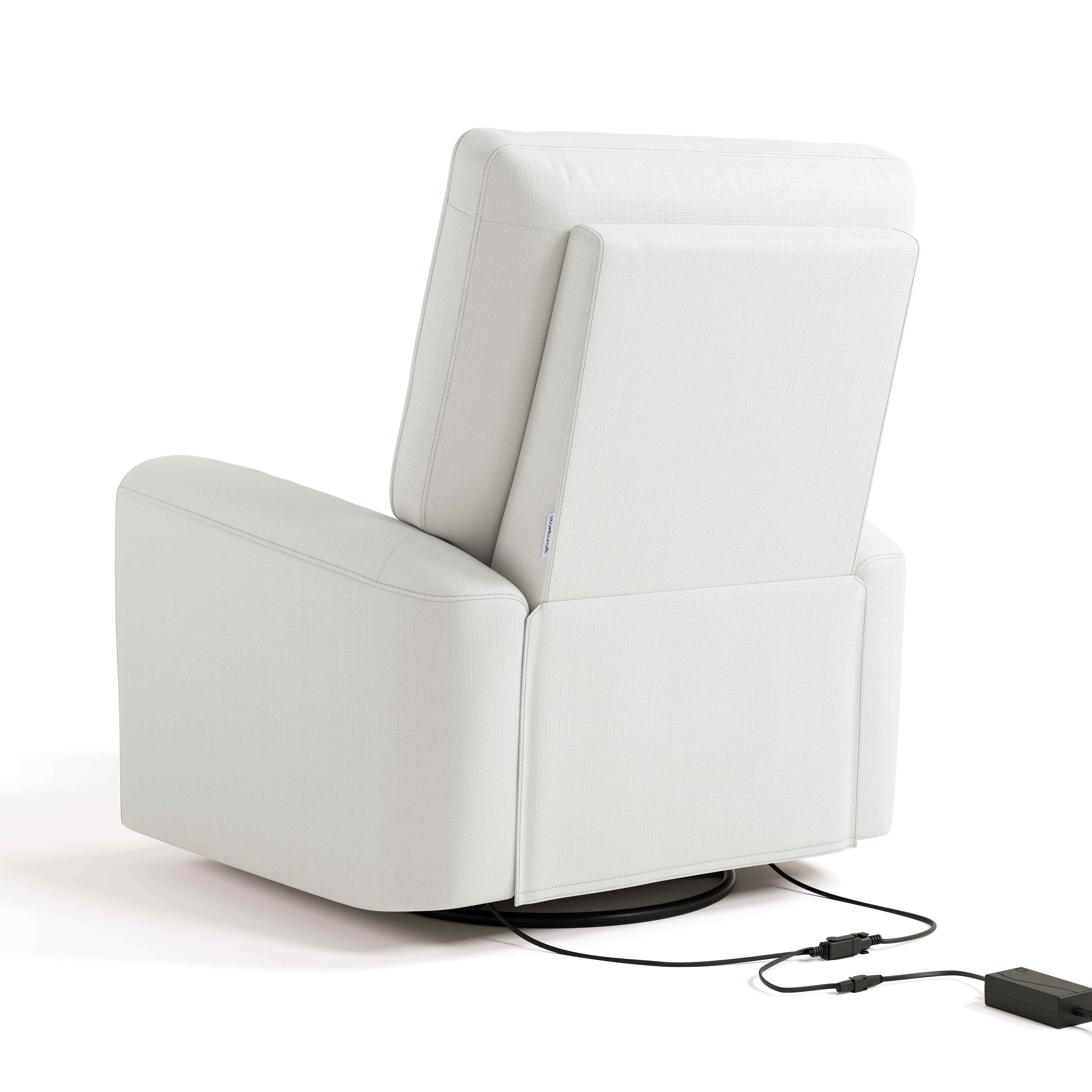 Art of Nursery by Storkcraft Sorrento Deluxe Power Recliner Swivel Glider, Ivory Basketweave