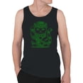 thumbnail image 2 of Lucky Maneki-Neko Cat in Leprechaun Hat St. Patricks Day Men's Tank Top, 2 of 3