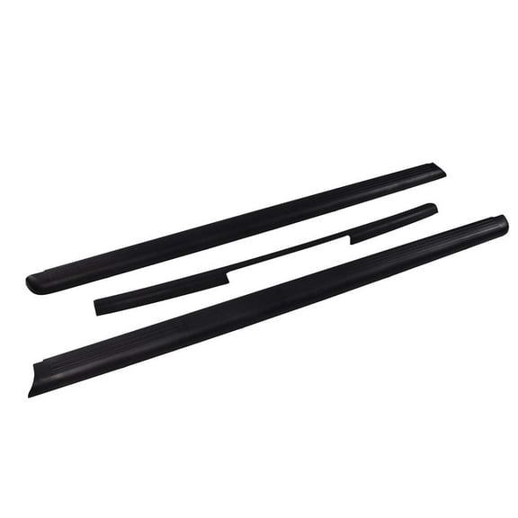 PIT66 Tailgate Cover Cap Fit for 2005-2014 Nissan Frontier King Cab Bed Rail Protectors Caps 3 Pack black
