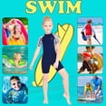 thumbnail image 4 of Naiovety DIVE SAIL Pantalones cortos de manga corta Traje de neopreno Deportes transpirables Pieles de buceo Niñas Surf Cool Body Feeling Niños Snorkel Deportes acuáticos azul marino L Naiovety OD003676-08, 4 of 6