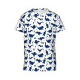 thumbnail image 4 of Wukai Cute Cartoon Dinosaur Youth Unisex Short Sleeve T-Shirt for Boys, Girls, Teens, and Kids-X-Small, 4 of 7