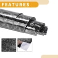 thumbnail image 6 of Unique BargainsSilver Tone Carbon Fiber Bright Finish Protective Car Wrap Film 118.1ftx11.8ft Exterior Interior Vinyl Wrap Cover 5.5mil PET 1 Pc Universal, 6 of 7